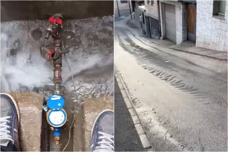 Stanovnici ulica Ruđera Boškovića i Nadmejdan u Sarajevu prijavili su nam da su vodovodne cijevi pukle i da voda kroz naselja teče danima, a da ViK ne reaguje.