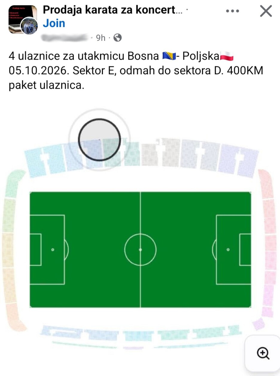 Ulaznice se preprodaju i putm Facebook grupa (Foto: Screenshot)