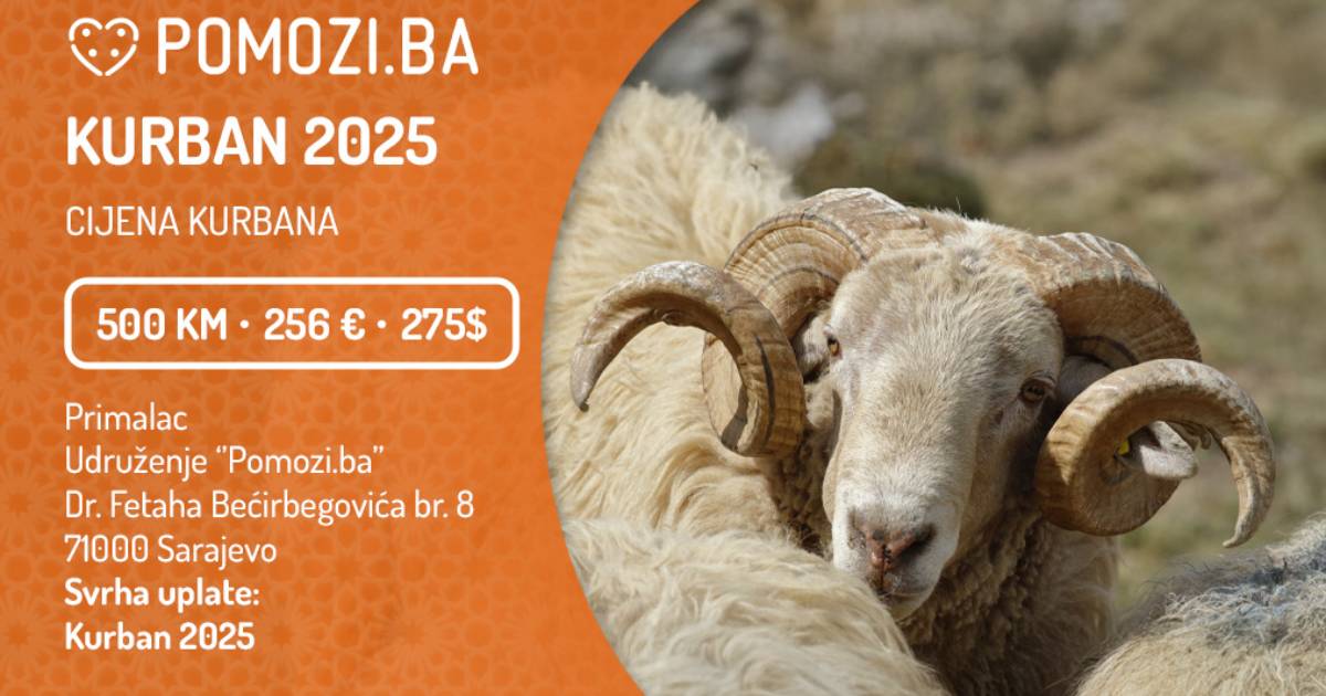 Pomozi.ba organizuje humanitarnu akciju "Kurban 2025"