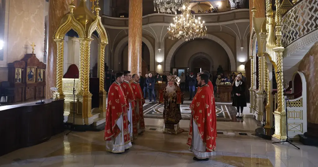 Služena božićna liturgija u Sabornoj crkvi u Sarajevu