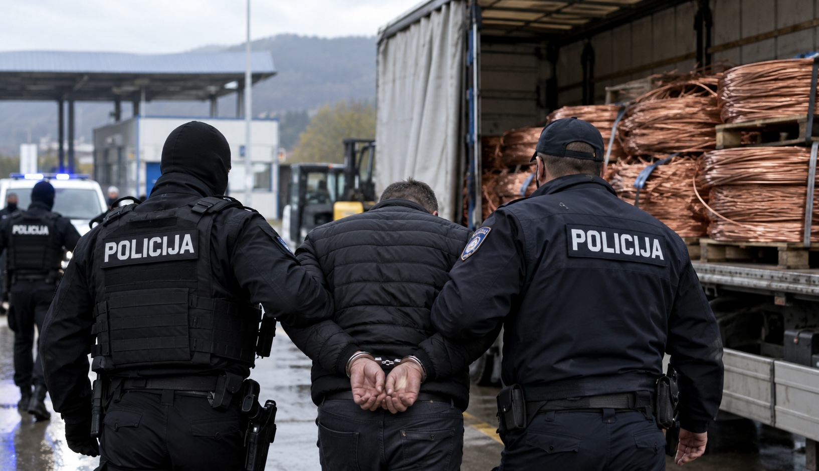 Općinski sud Velika Kladu&scaron;a odredio mjesec dana pritvora četvorici među njima policajac zbog krađe 15 t bakra