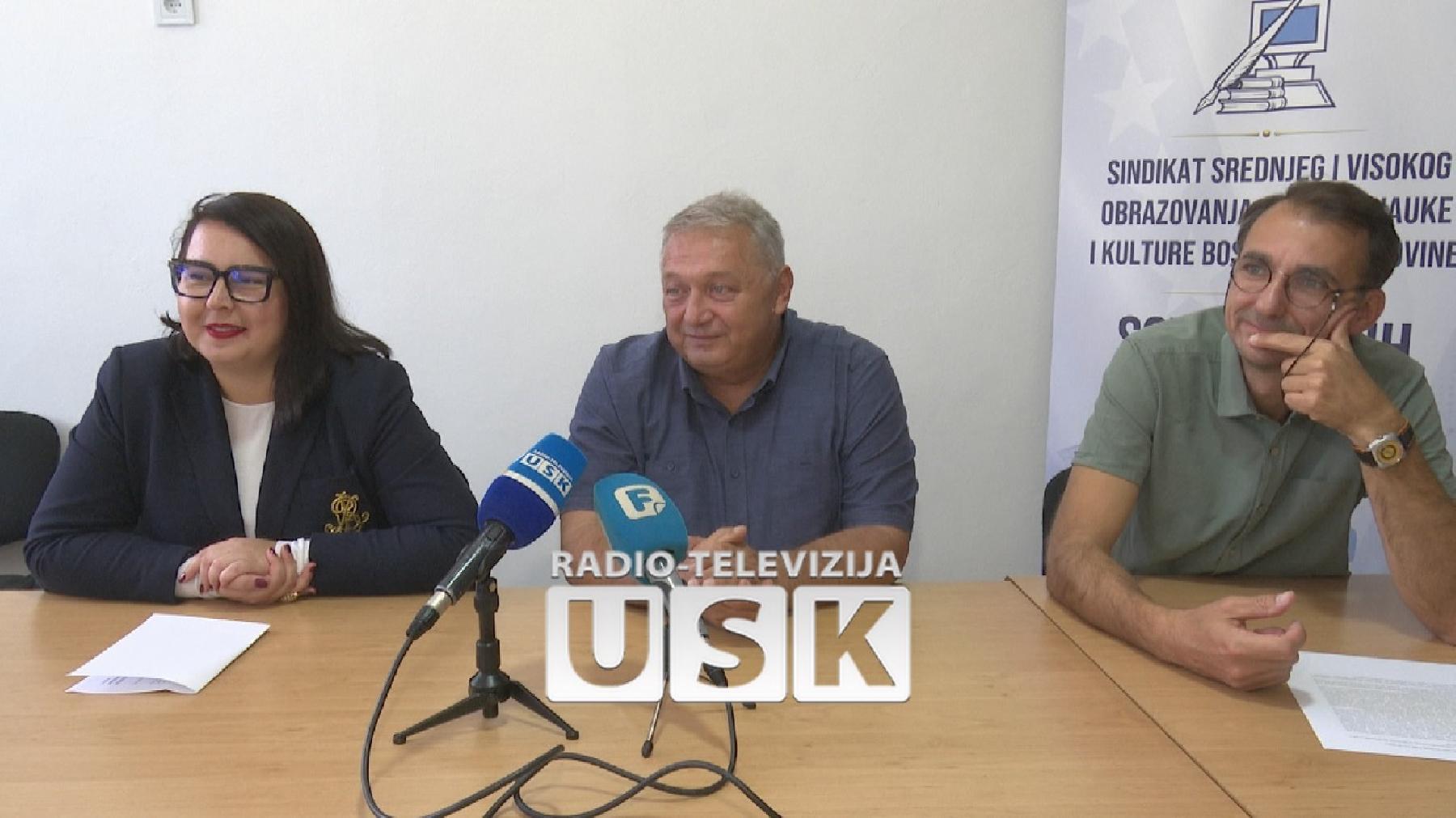 Sindikat srednjeg obrazovanja USK prolongirao generalni &scaron;trajk zbog formiranja Mirovnog vijeća, navodi sindikat