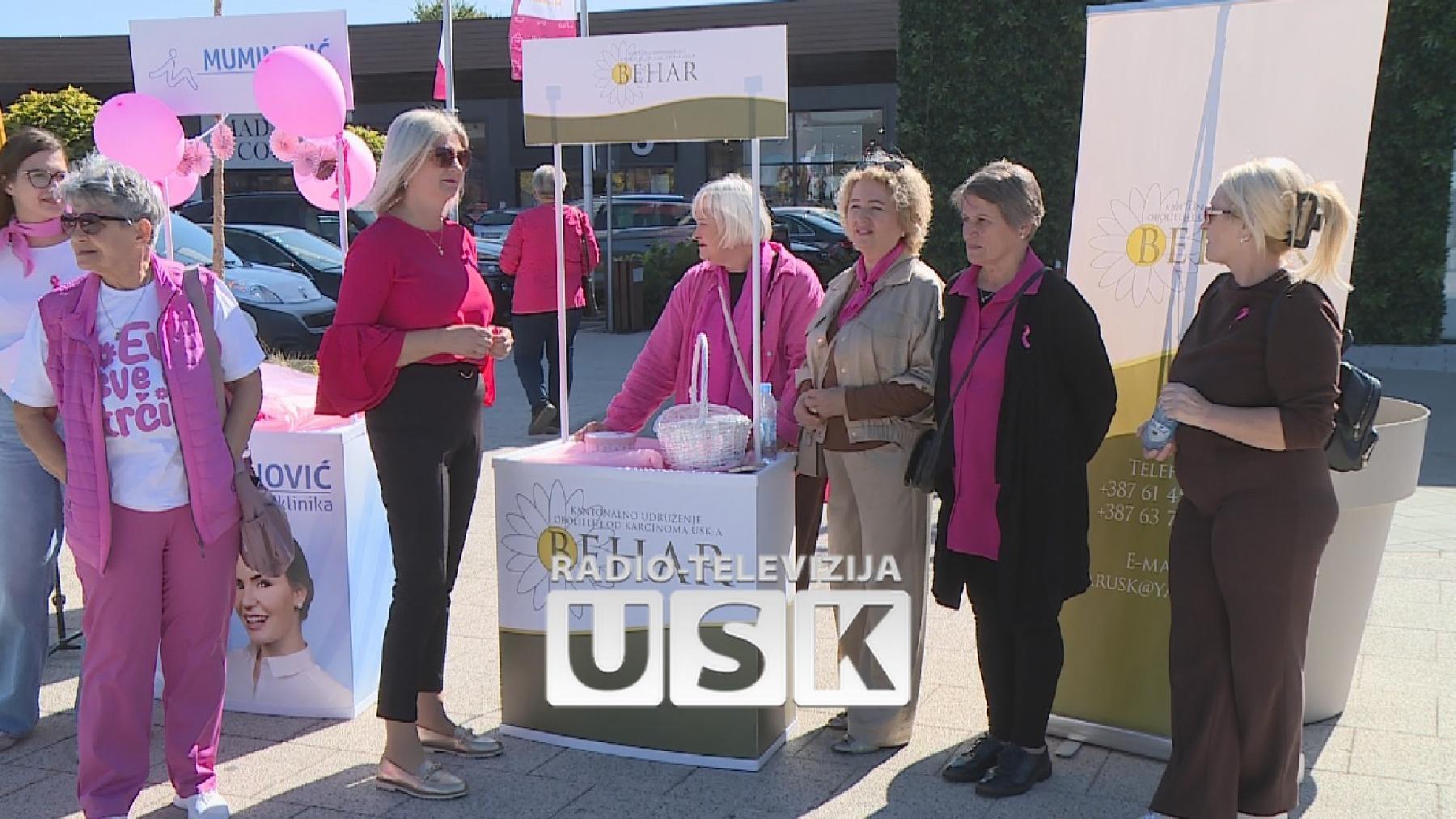 Udruženje oboljelih od karcinoma &bdquo;Behar&ldquo; iz Bihaća tokom oktobra nastavlja podizati svijest o prevenciji raka dojke