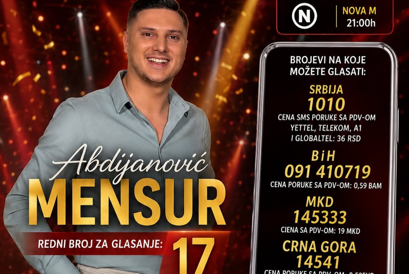 Mensur Abdijanović iz Bihaća u finalu &bdquo;Zvezda Granda&ldquo;: Gledaoci biraju pobjednika večeras od 21 sat