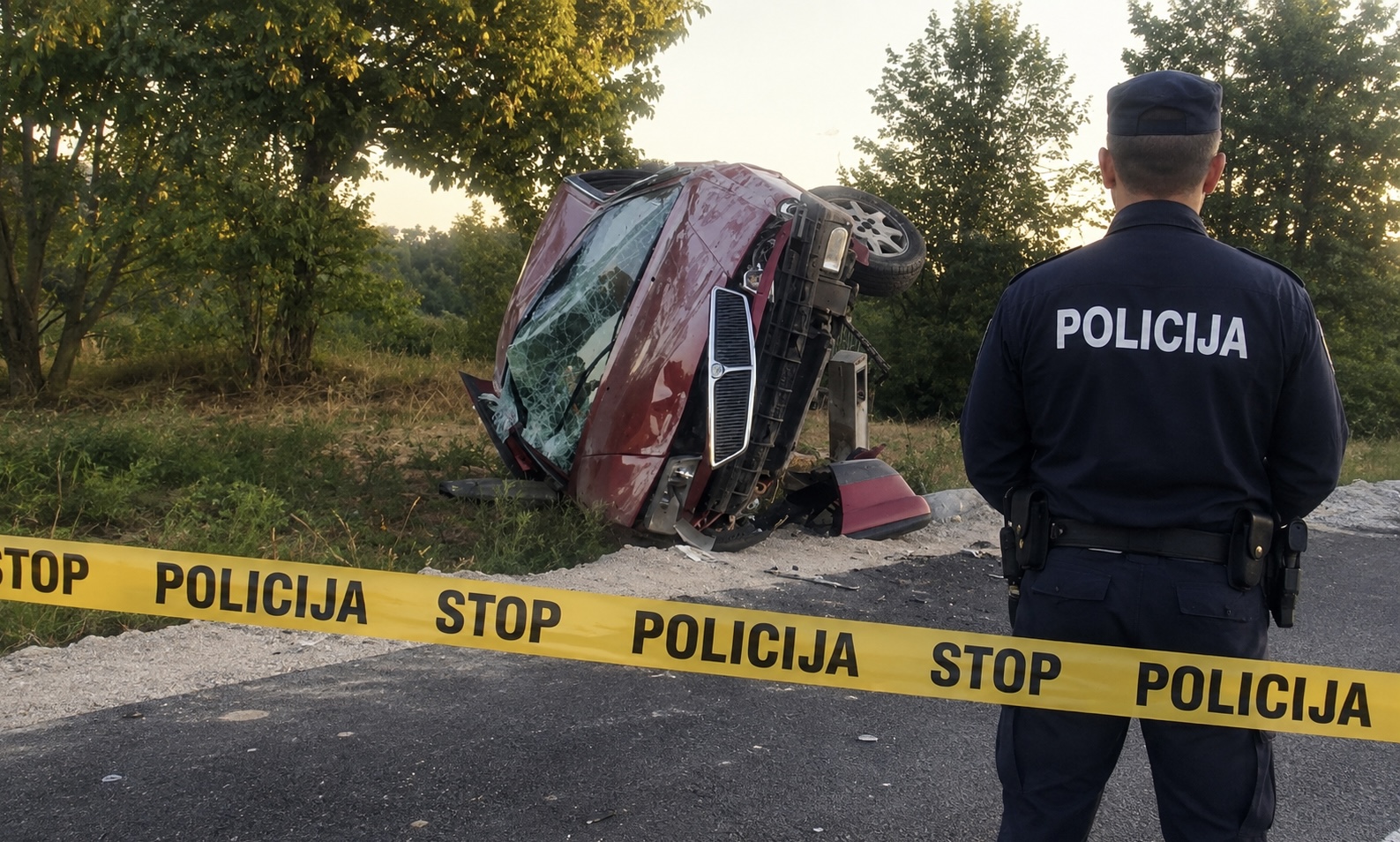 Te&scaron;ka saobraćajna nesreća u Kudićima: Vozilo se prevrnulo, bez teže povrijeđenih