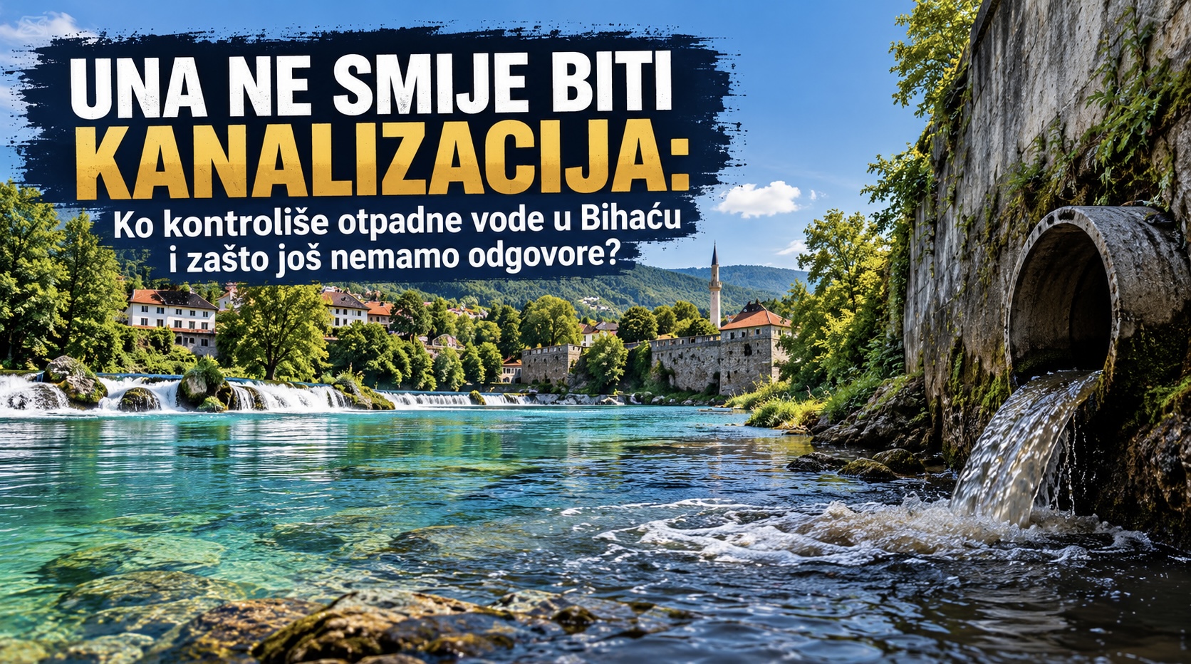 Ured za reviziju: Pitanja o kontroli otpadnih voda u Bihaću uprkos višemilionskim ulaganjima