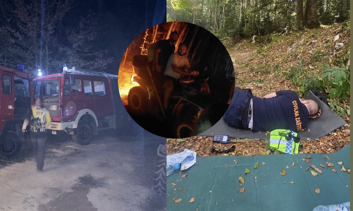 Na Gomili sinoć vođena velika borba s požarom uz pomoć vatrogasaca i volontera