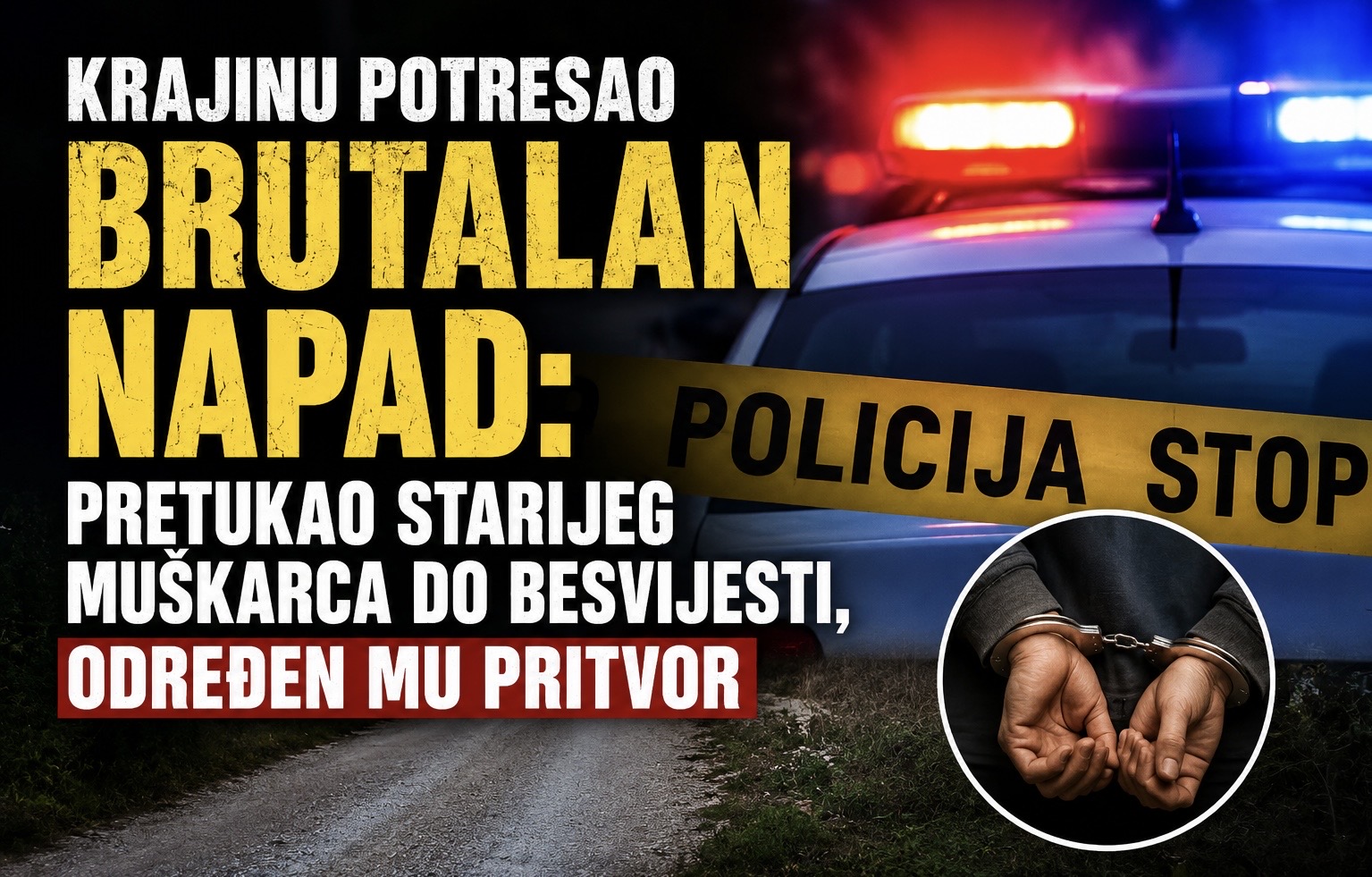 K.E. iz Sanskog Mosta u pritvoru zbog poku&scaron;aja ubistva starijeg mu&scaron;karca