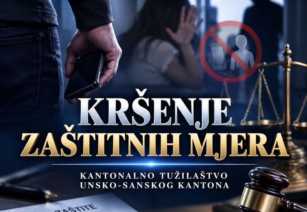 Općinski sud u Velikoj Kladu&scaron;i produžio pritvor 55-godi&scaron;njaku zbog kr&scaron;enja za&scaron;titnih mjera, navodi Tužila&scaron;tvo USK