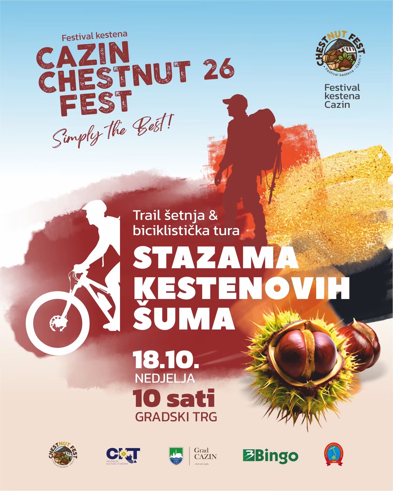 Chestnut Fest u Cazinu održava šetnju i biciklističku turu "Stazama kestenovih šuma" 18. oktobra