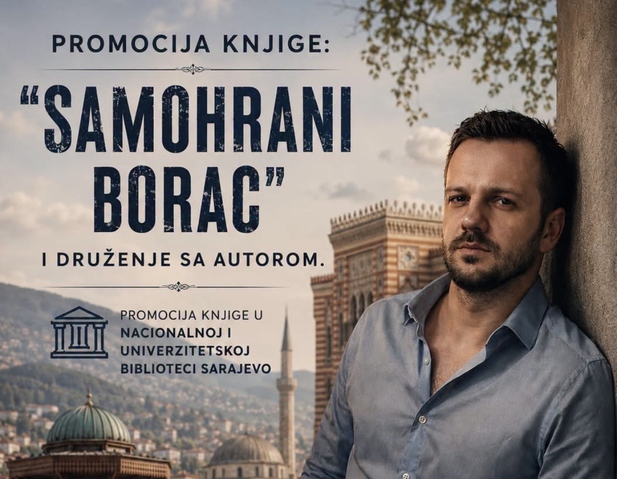 Damir Ma&scaron;ić iz Bihaća promovi&scaron;e svoju knjigu &ldquo;Samohrani borac&rdquo; u Sarajevu uz humanitarnu akciju za Pomozi.ba