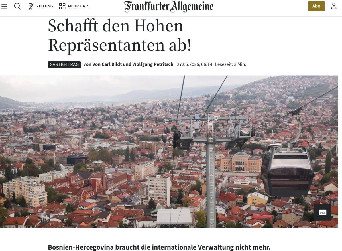 Tekst Bildta i Petritscha za FAZ