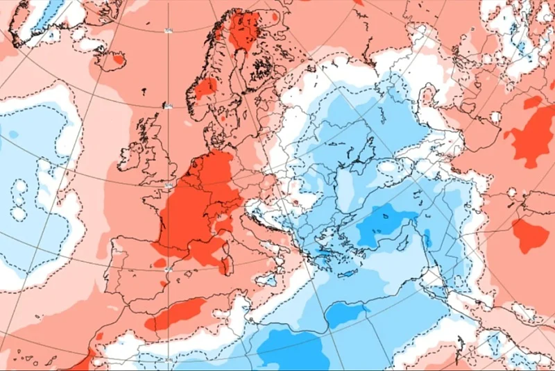 Ekstremni temperaturni kontrast u Evropi: 41,3&deg;C u &Scaron;paniji, na Balkan stiže hladan zrak iz Sibira