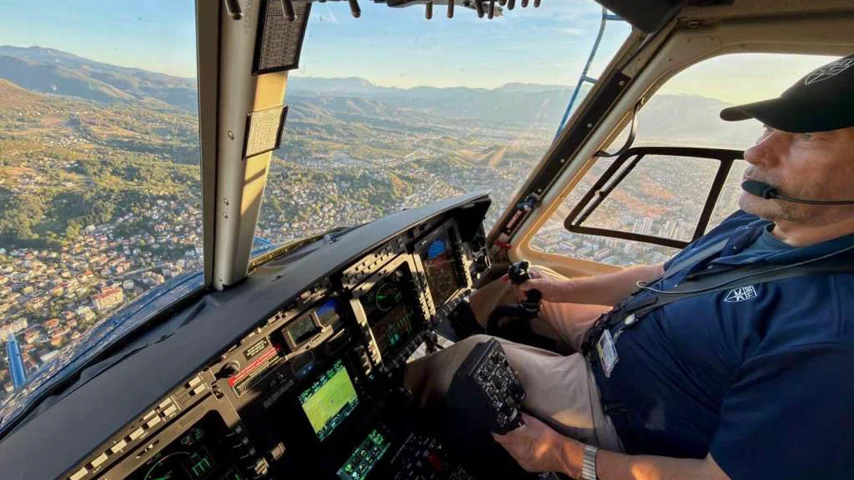 Helikopter MUP-a KS vratio se iz Praga s dodatnom opremom i jučer obavio prvi let iznad Sarajeva