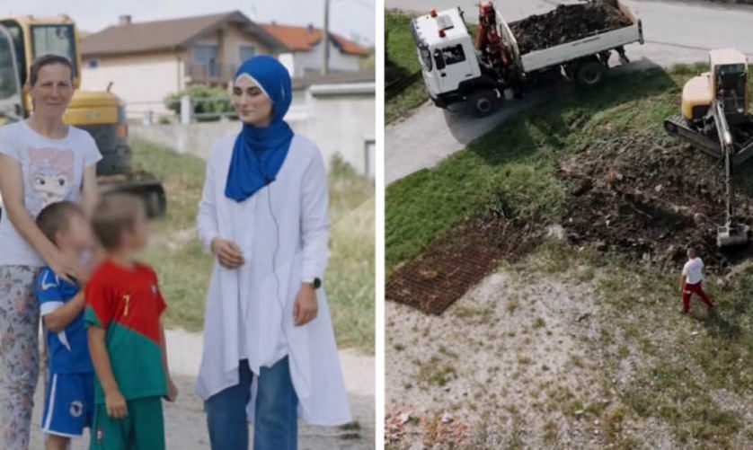Zinajda iz Cazina i njeni sinovi uskoro će dobiti novi dom: Počela izgradnja kuće za samohranu majku