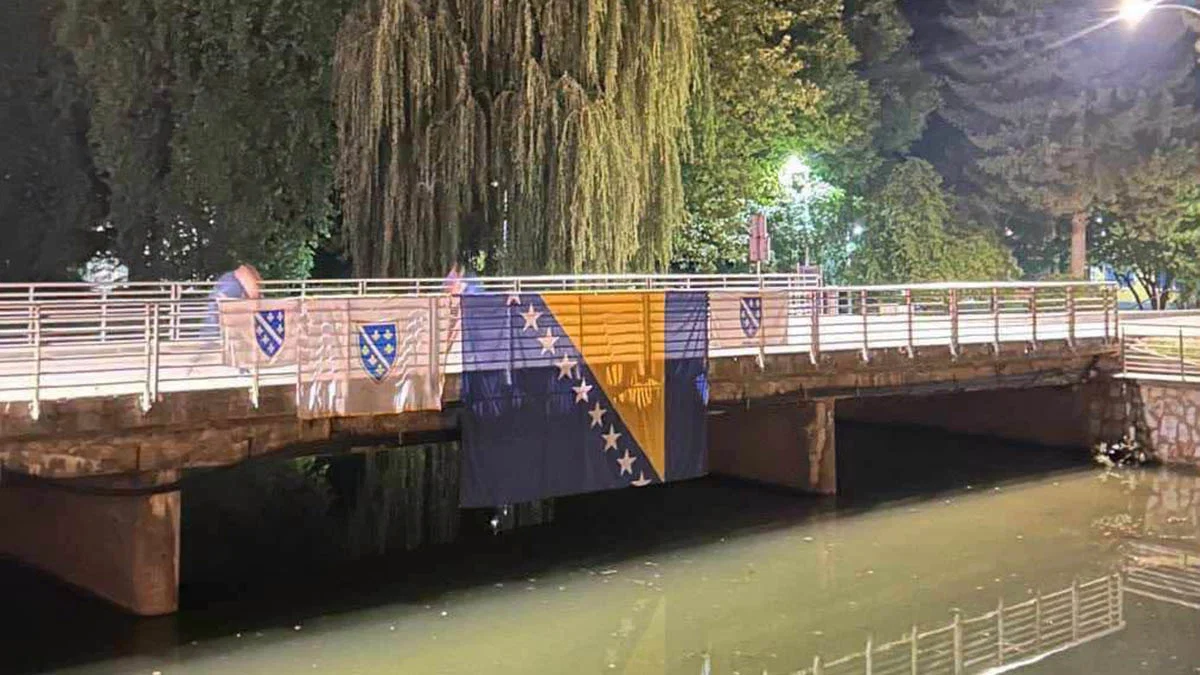 MUP Srednjobosanskog kantona: U Kiseljaku priveden Z.B. nakon poku&scaron;aja uklanjanja zastava s ljiljanima s mosta