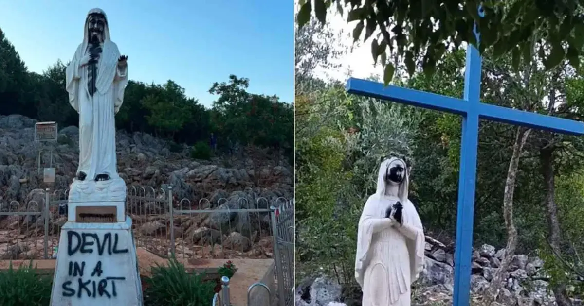 Poljak uhap&scaron;en zbog vandalizma u Međugorju, političari osudili incident kao napad na katolike