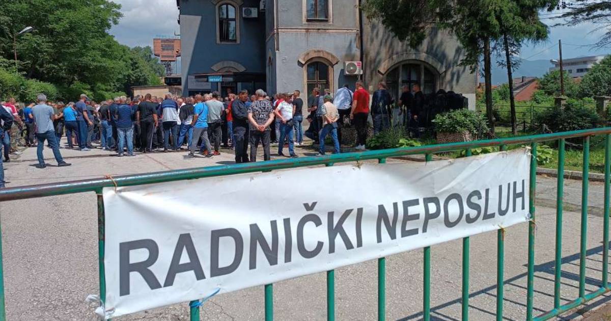 Radnici u četiri rudnika mrkog uglja u BiH u neposluhu zbog ka&scaron;njenja plaća i zdravstvenih knjižica
