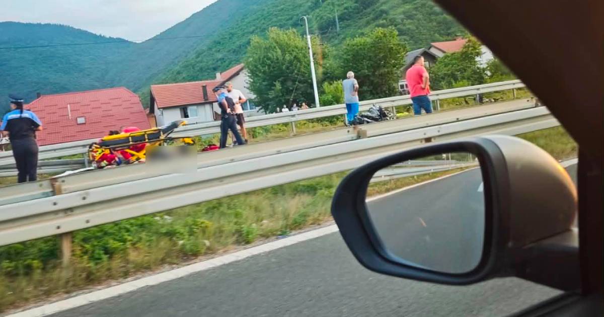 saobracajna nesreca motociklista hadzici 
