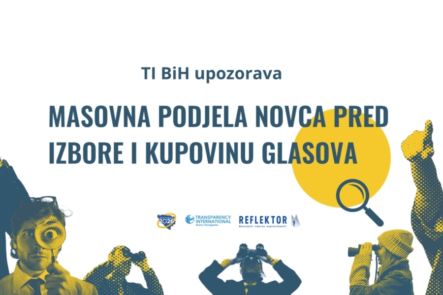 Transparency International u BiH zabilježio vi&scaron;e od 2.200 potencijalnih zloupotreba javnih resursa pred izbore 4. oktobra