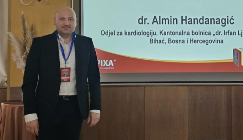 Priznati stručnjak u svijetu medicine, Cazinjanin dr. Almin Handanagić održao predavanje o primjeni NOAC-a u kardiologiji Priznati stručnjak u svijetu medicine, Cazinjanin dr. Almin Handanagić održao predavanje o primjeni NOAC-a u kardiologiji