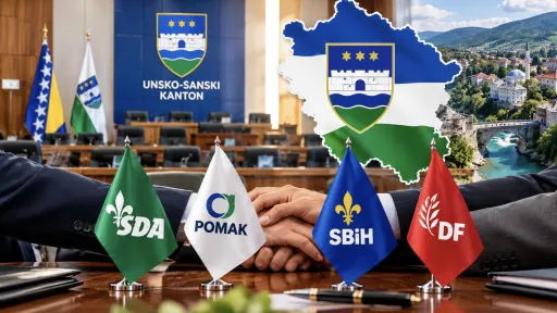 SDA, POMAK, SBiH i DF pregovaraju o novoj Vladi Unsko-sanskog kantona sa 17 zastupnika