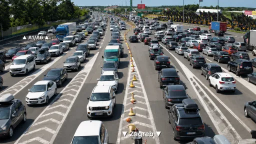 Saobraćajni kolaps kod Lučkog: Autocesta A1 bila u potpunom prekidu, vozači izlazili iz automobila
