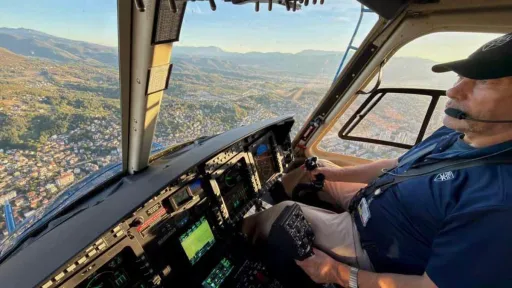 Helikopter MUP-a KS vratio se iz Praga s dodatnom opremom i jučer obavio prvi let iznad Sarajeva