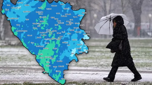 BHmeteo prognozira: Kiša i pljuskovi s mogućom grmljavinom 24. oktobra, na planinama snijeg