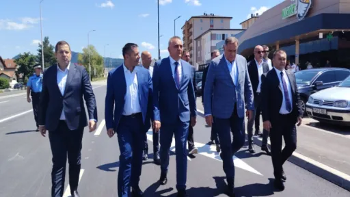 Na Palama otvoren novi kružni tok uz prisustvo Milorada Dodika i Save Minića, investicija milion KM