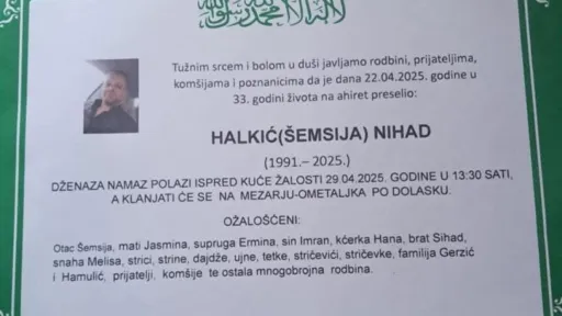 Na ahiret preselio HALKIĆ (ŠEMSIIJA) NIHAD Na ahiret preselio HALKIĆ (ŠEMSIIJA) NIHAD