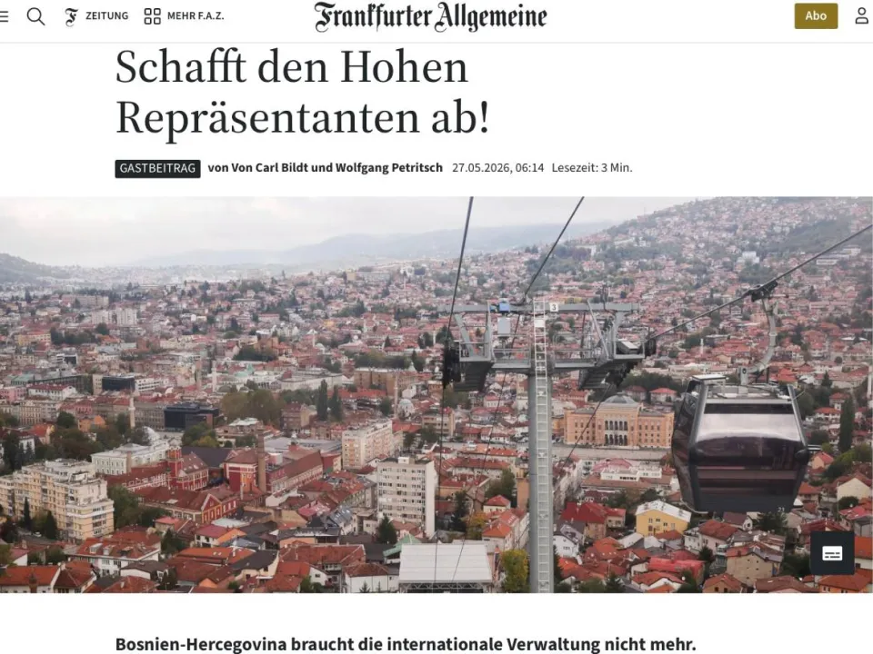 Tekst Bildta i Petritscha za FAZ