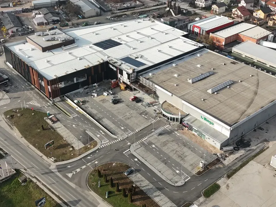 Novi Bingo Center Gračanica pred otvaranjem, jedan od najvećih tržnih centara u Tuzlanskom kantonu, smje&scaron;ten uz magistralni put Tuzla&ndash;Doboj