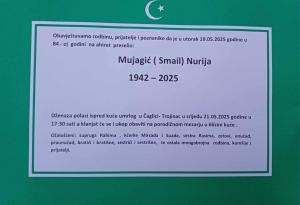 Na ahiret preselio MUJAGIĆ (Smail) NURIJA