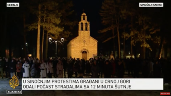 Pozivi da se protesti na Cetinju ne politizuju