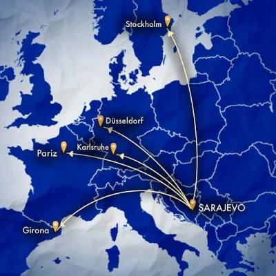 Kompanija Ryanair je održala konferenciju za medije na kojoj je predstavila nove destinacije iz Sarajeva, a koje bi trebale biti aktivne od aprila ove godine. Riječ je o pet novih ljetnih linija za Gironu, Pariz, Diseldorf, Karlsruhe/Baden i Stockholm.