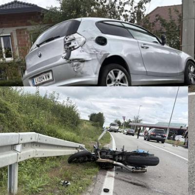 Stravičan sudar u Cazinu: “Motociklista teško povrijeđen, hitna pomoć na terenu”
