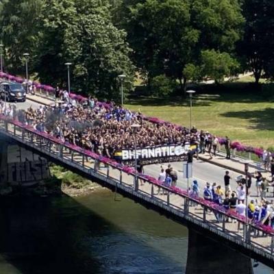 BH Fanaticosi zagrijali atmosferu pred utakmicu Zmajeva protiv San Marina