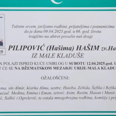 Na ahiret preselio Pilipović (Hašima) Hašim – Hako
