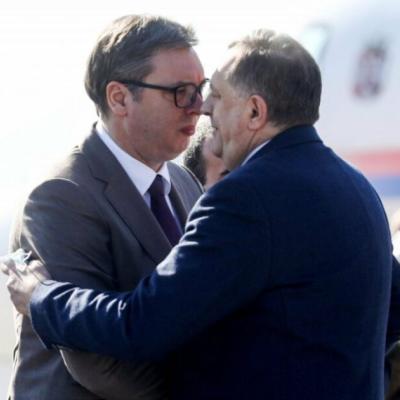 DODIK UZBUĐEN ZBOG PONOVNOG SUSRETA S VUČIĆEM: "Zadovoljstvo je &scaron;to će velikom uspjehu RS-a u Trebinju prisustvovati i predsjednik Srbije"