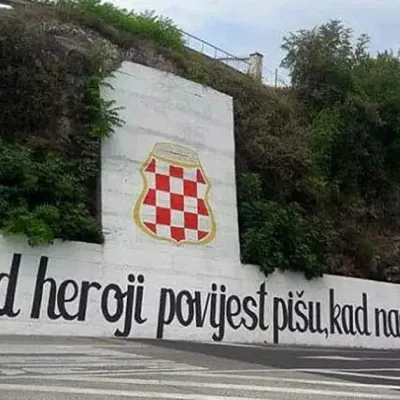 HDZ-ov direktor naredio uklanjanje grafita &quot;Herceg-Bosni&quot;: &quot;I 'Herceg-Bosnu' je uklonio HDZ&quot;