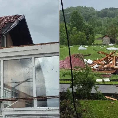 Nevrijeme u BiH: Olujni vjetar nosio krovove s kuća, meteorolozi najavljuju obilne padavine (FOTO) Nevrijeme u BiH: Olujni vjetar nosio krovove s kuća, meteorolozi najavljuju obilne padavine (FOTO)