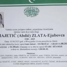 Na Ahiret preselila Majetić (Abdić) Zlata – Ejubovca | Cazin.NET
