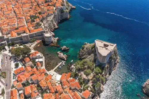 Aerial view of St. Lawrence Fortress