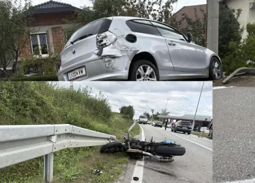 Stravičan sudar u Cazinu: &ldquo;Motociklista te&scaron;ko povrijeđen, hitna pomoć na terenu&rdquo; | Cazin.NET