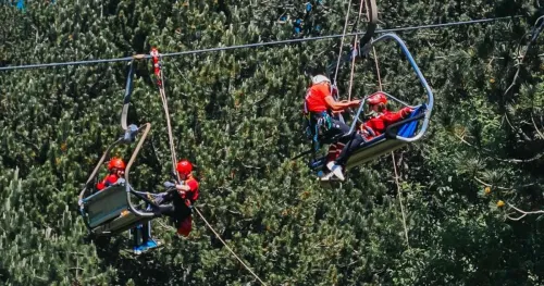 Održana obuka spa&scaron;avanja sa žičare na Blidinju