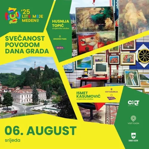 Proslavimo Dan Grada Cazina zajedno: Umjetnost, muzika i emocije u srcu grada | Cazin.NET