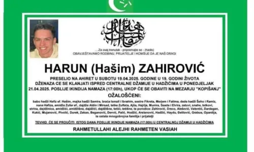 Na ahiret preselio Harun (Ha&scaron;im) Zahirović
