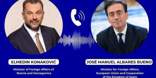 Konaković razgovarao s ministrom vanjskih poslova &Scaron;panije: Bueno osudio separatizam Milorada Dodika