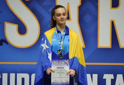 Cazinjanka Melina Ružnić osvojila srebro na Evropskom prvenstvu u taekwondou